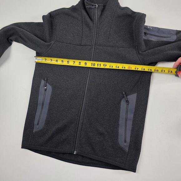 Arc'teryx Covert Cardigan Fleece Jacket Mens Small Dark Gray Full Zip Heathered - Picture 5 of 11